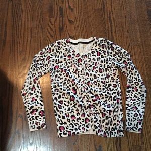 Girls leopard print sweater